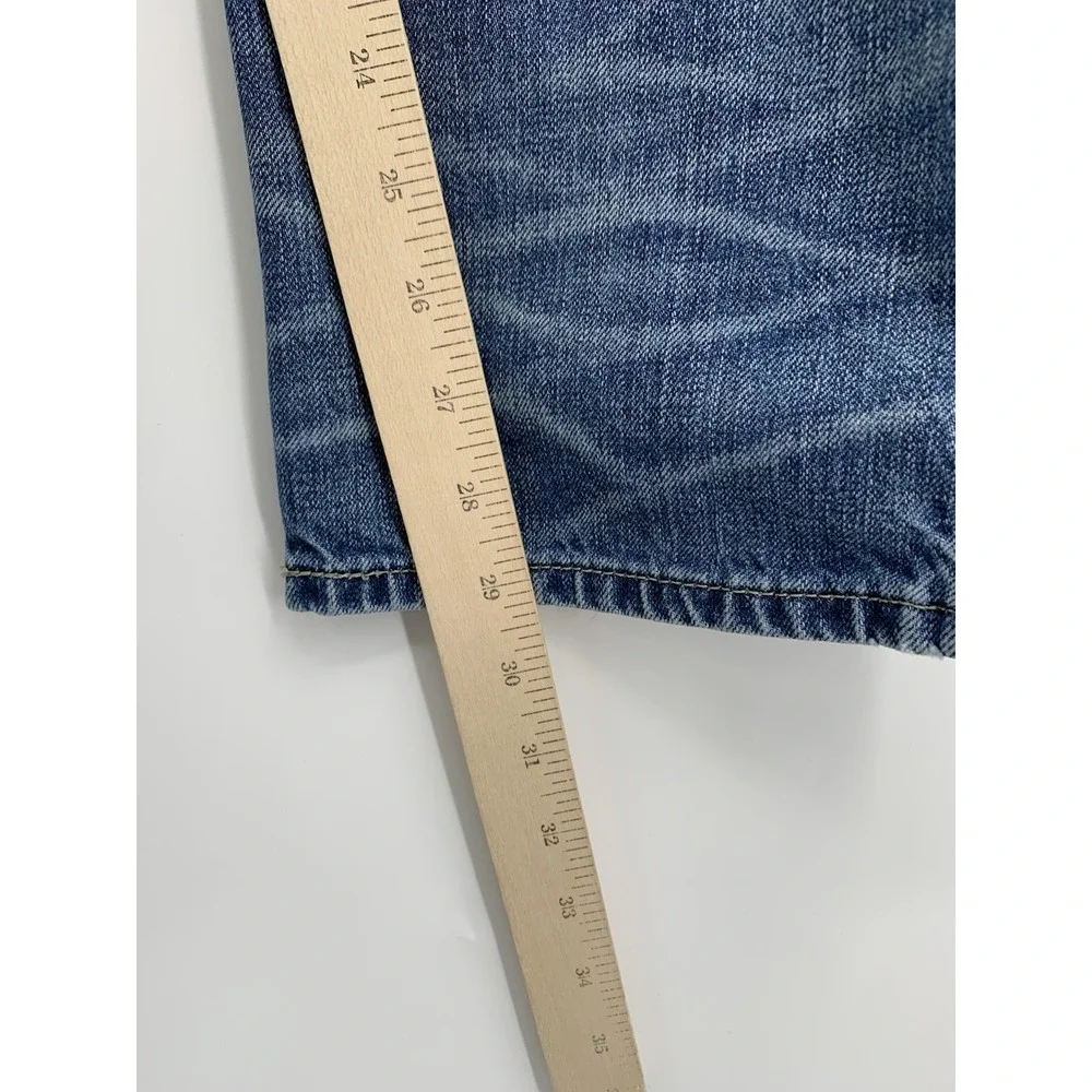 Levis 514 Jeans Men 38x30‎ Blue Straight Fade Medium Wash American Denim Pants